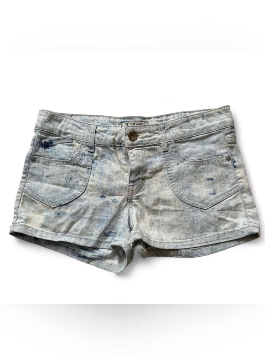Lei Light Blue Tie-Dye Jean Shorts